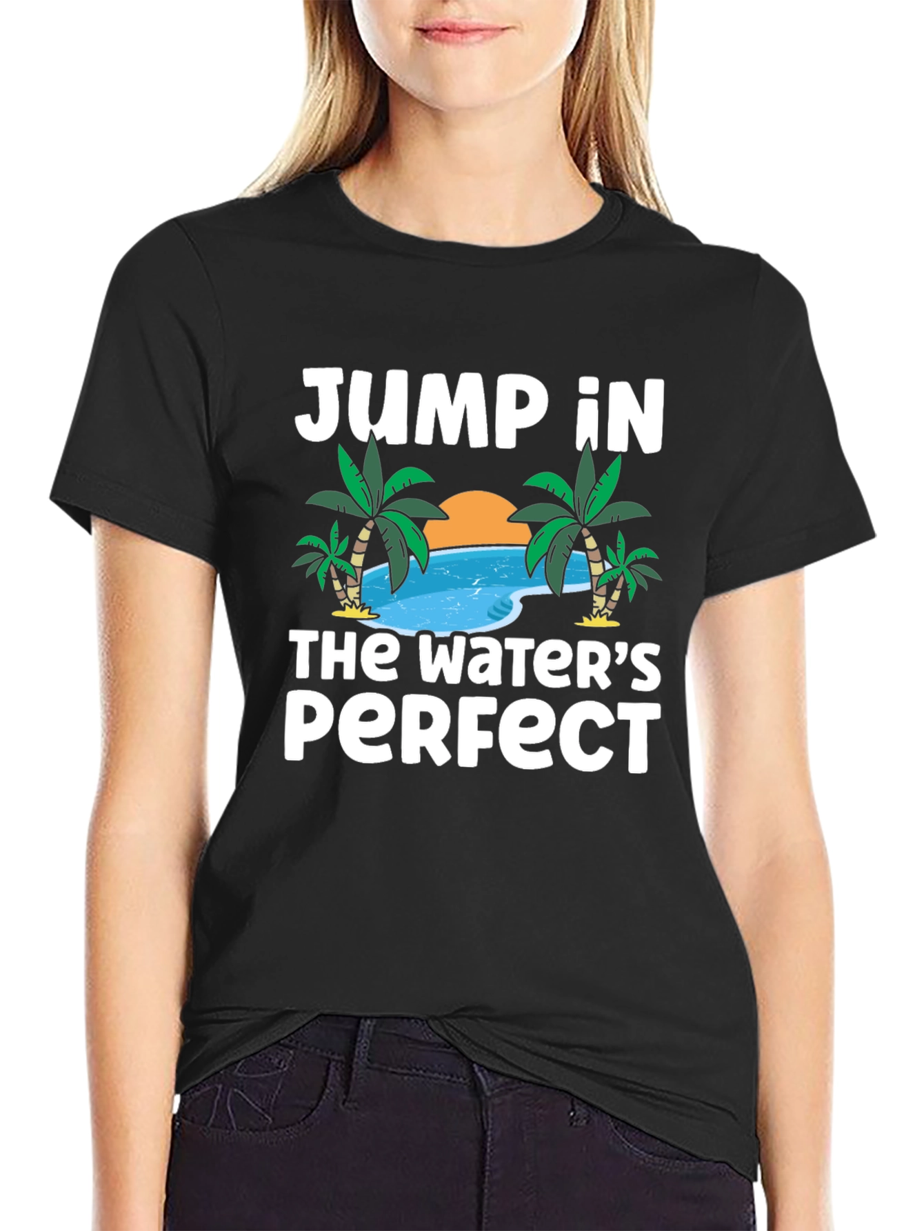 Jump In The Waters Perfect T-Shirt - Summer Fun