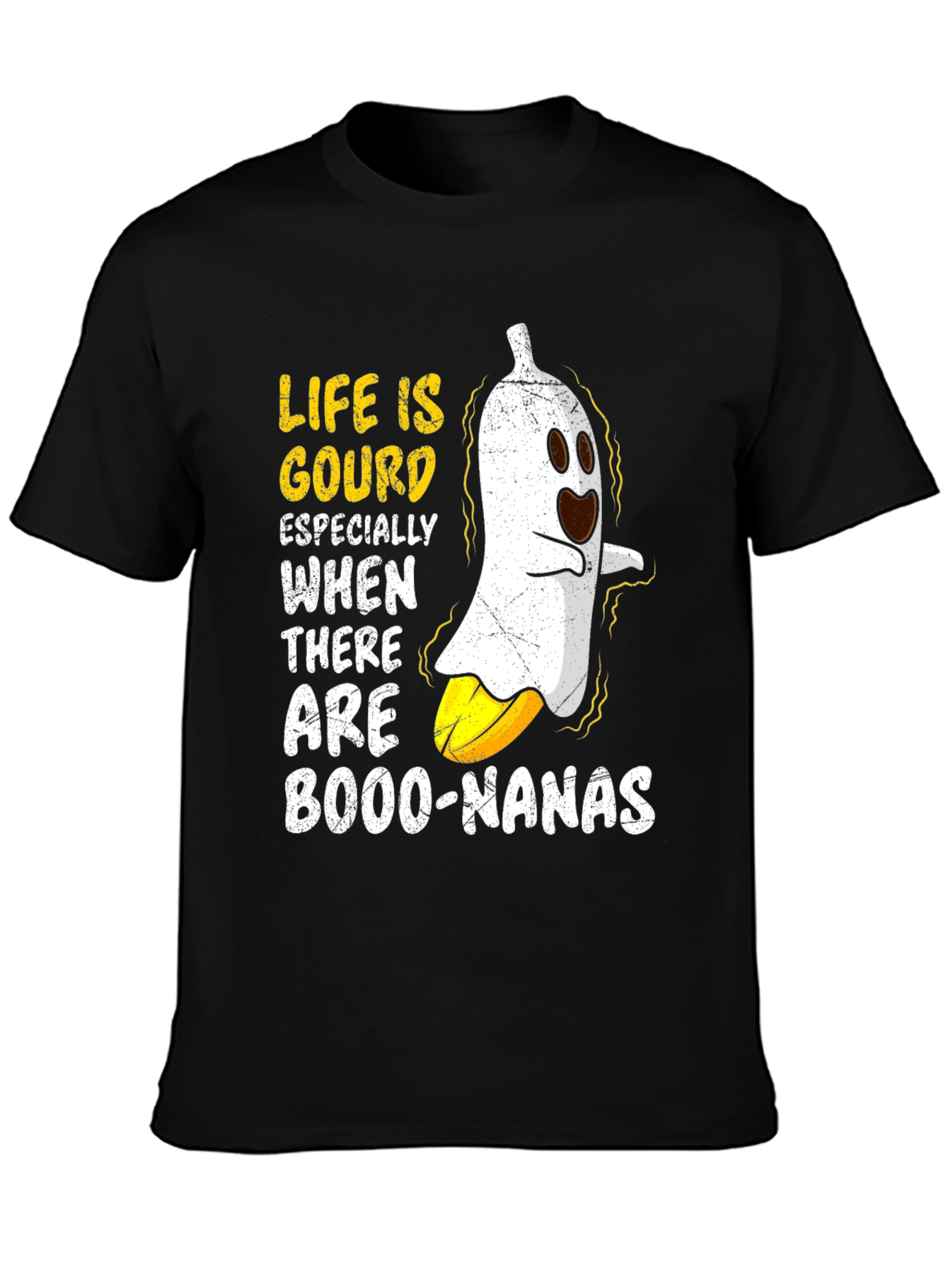 Life is Gourd T-Shirt Banana Halloween Graphic Tee