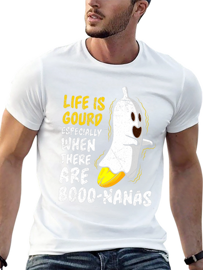 Life is Gourd T-Shirt Banana Halloween Graphic Tee