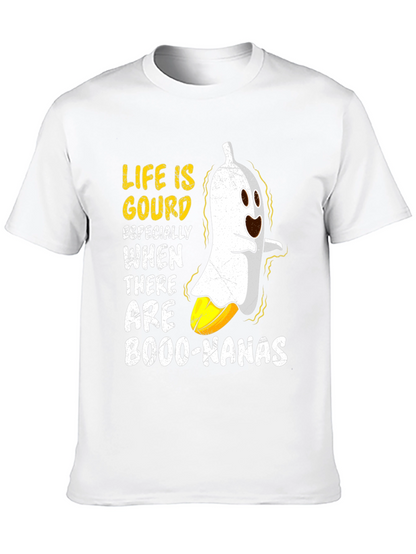 Life is Gourd T-Shirt Banana Halloween Graphic Tee
