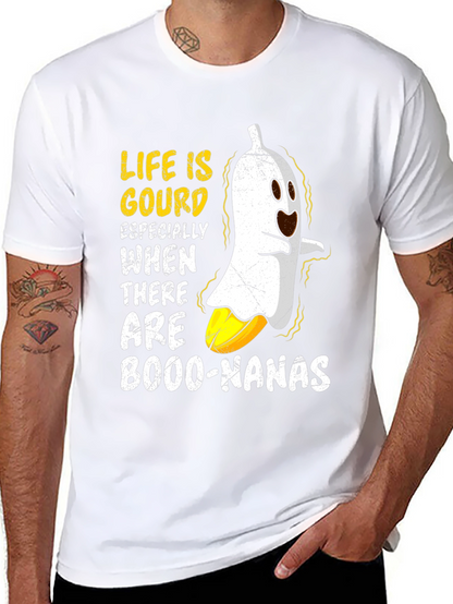Life is Gourd T-Shirt Banana Halloween Graphic Tee