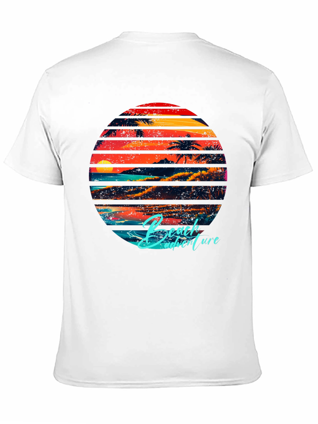 Retro Beach Adventure Graphic T-Shirt