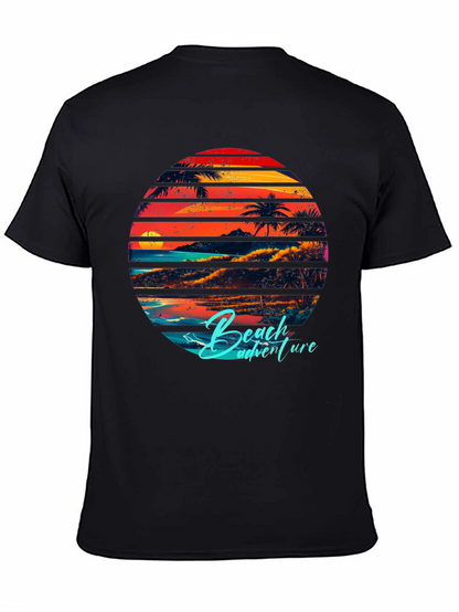 Retro Beach Adventure Graphic T-Shirt