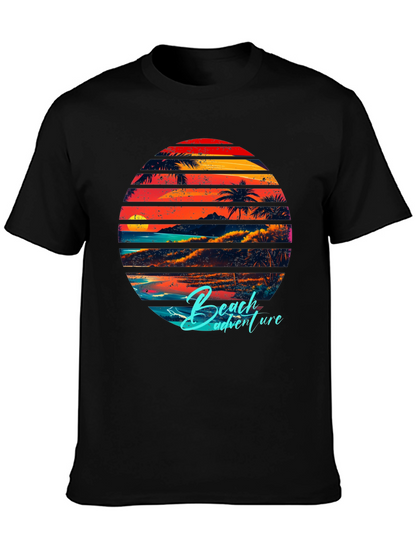 Retro Beach Adventure Graphic T-Shirt