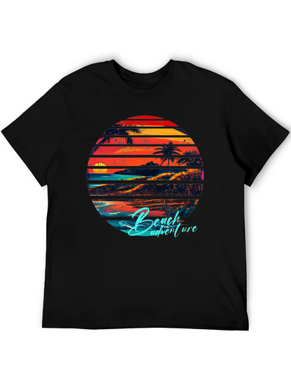 Retro Beach Adventure Graphic T-Shirt
