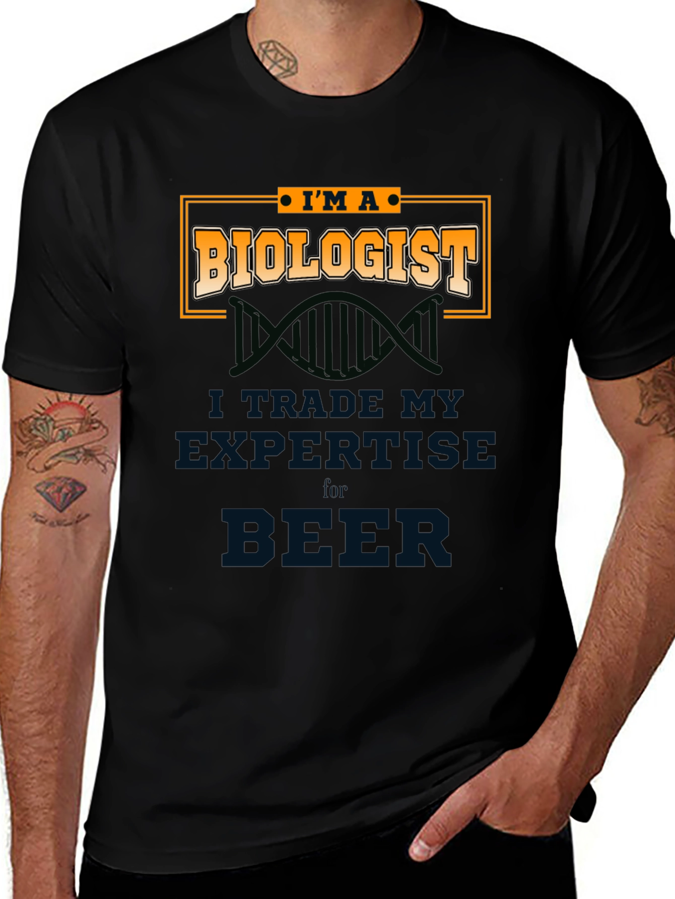 Biologist T-Shirt - Trade Expertise for Beer