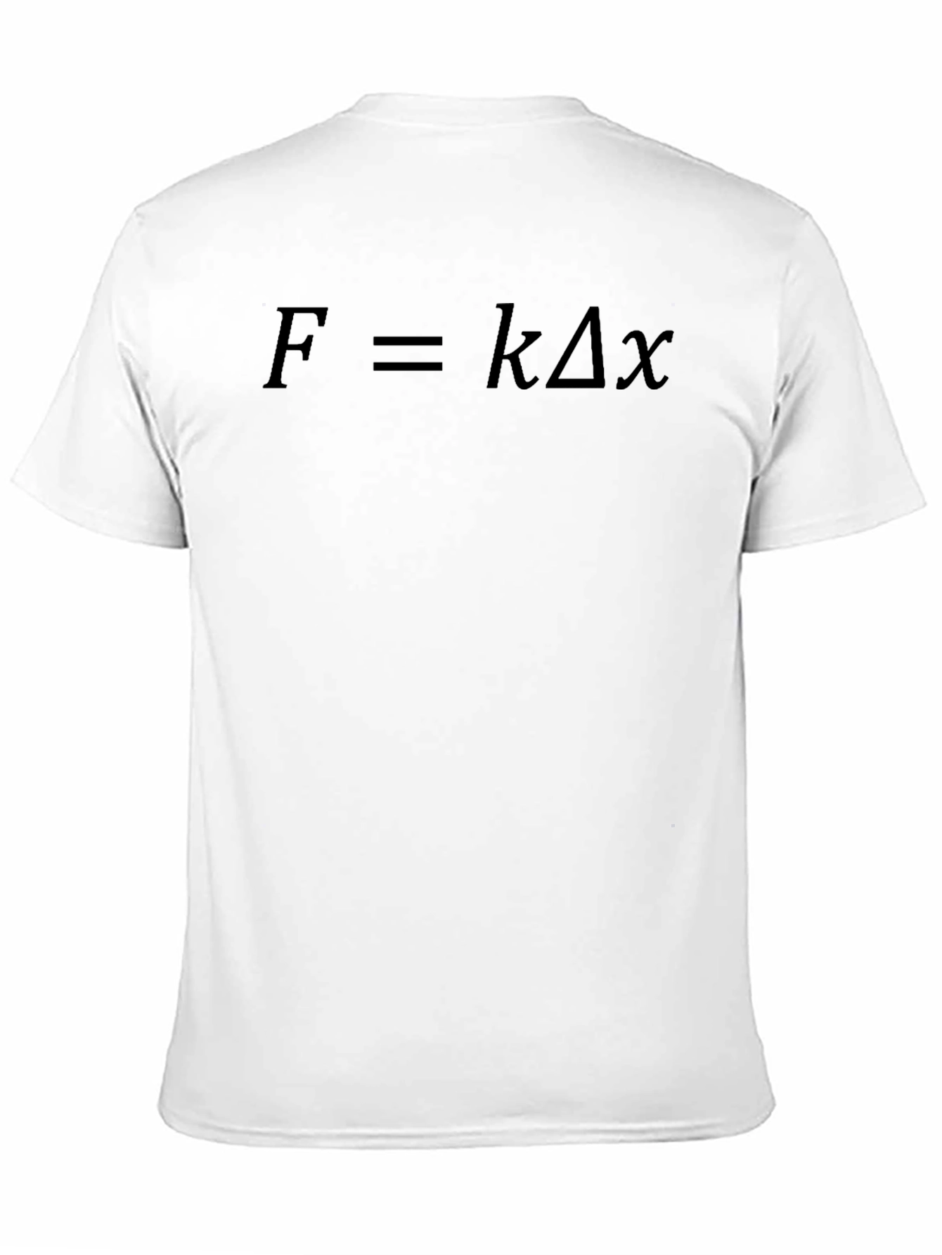 Physics Formula T-Shirt - Black F=kx