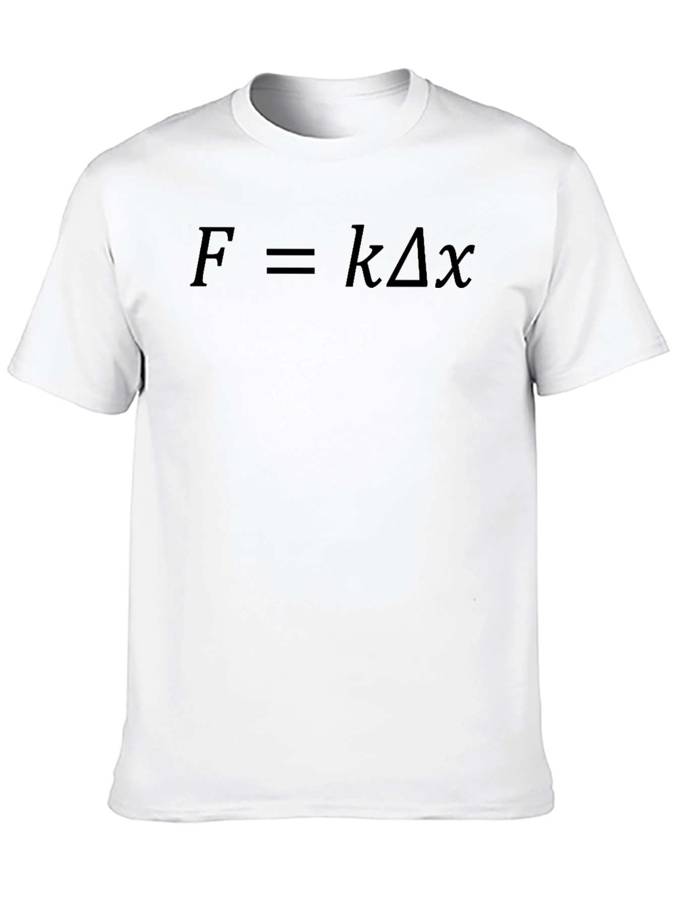 Physics Formula T-Shirt - Black F=kx