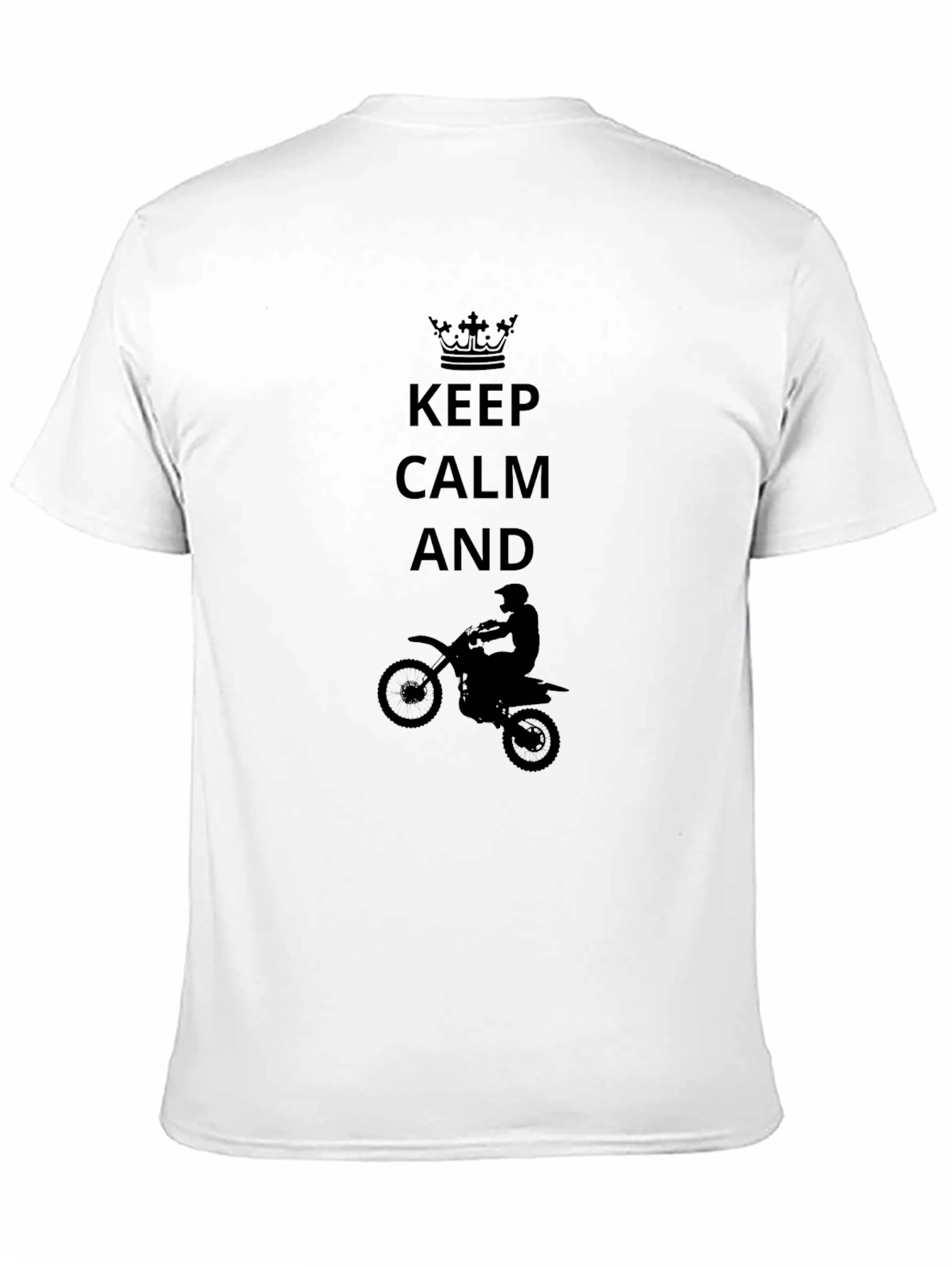 Keep Calm Motocross T-Shirt - Black