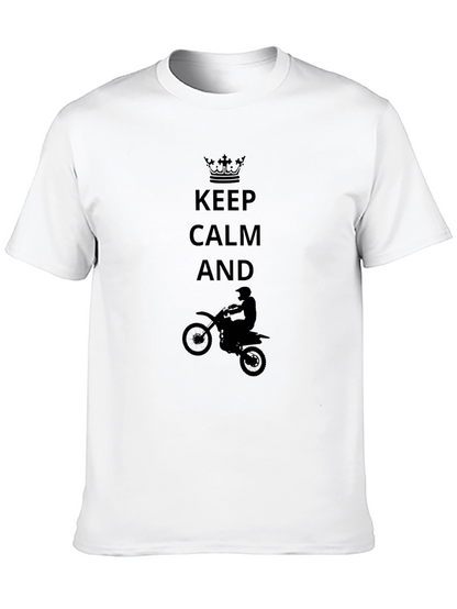 Keep Calm Motocross T-Shirt - Black