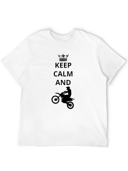 Keep Calm Motocross T-Shirt - Black