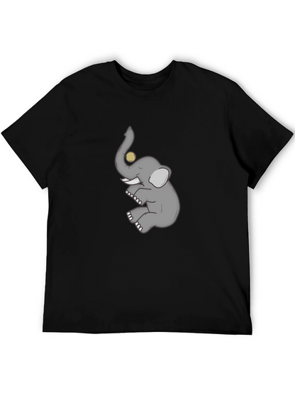 Elephant Graphic T-Shirt - Mens Casual Tee