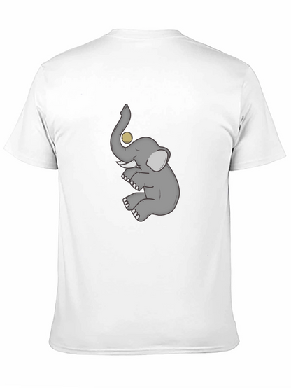 Elephant Graphic T-Shirt - Mens Casual Tee