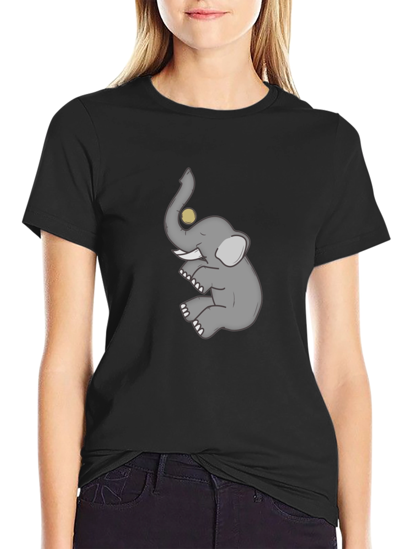 Elephant Graphic T-Shirt - Mens Casual Tee