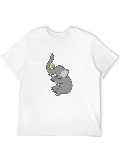 Elephant Graphic T-Shirt - Mens Casual Tee