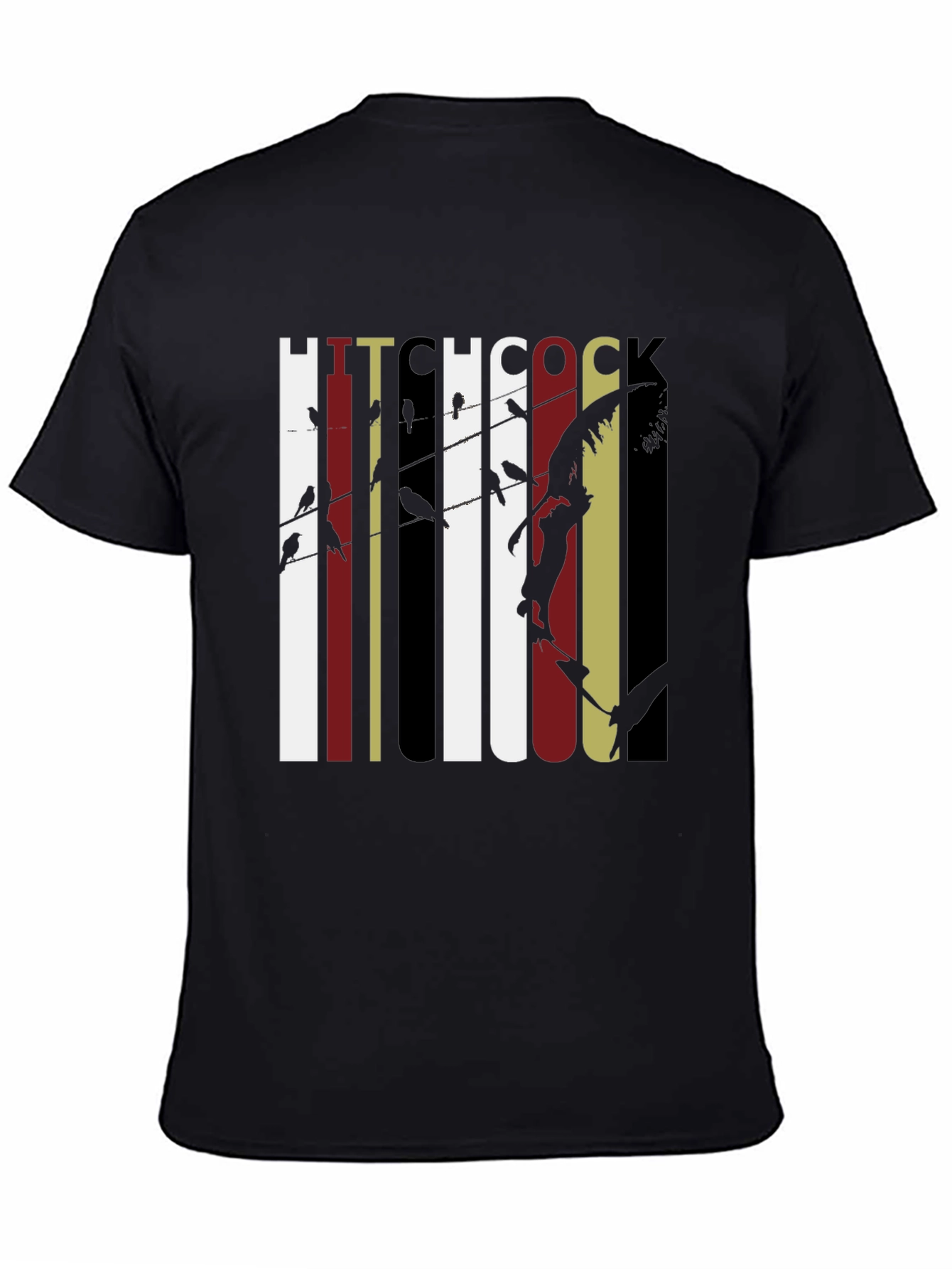 Hitchcock Birds Graphic Tee - Classic Film Fan T-Shirt