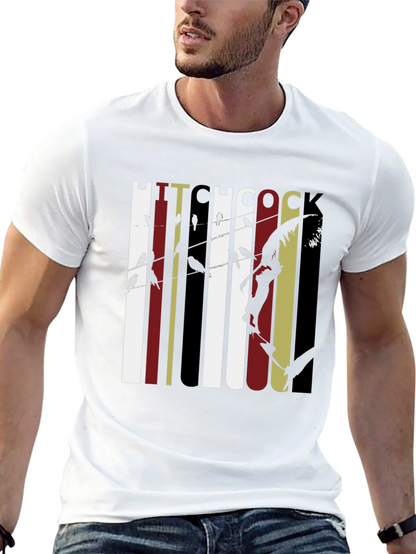 Hitchcock Birds Graphic Tee - Classic Film Fan T-Shirt