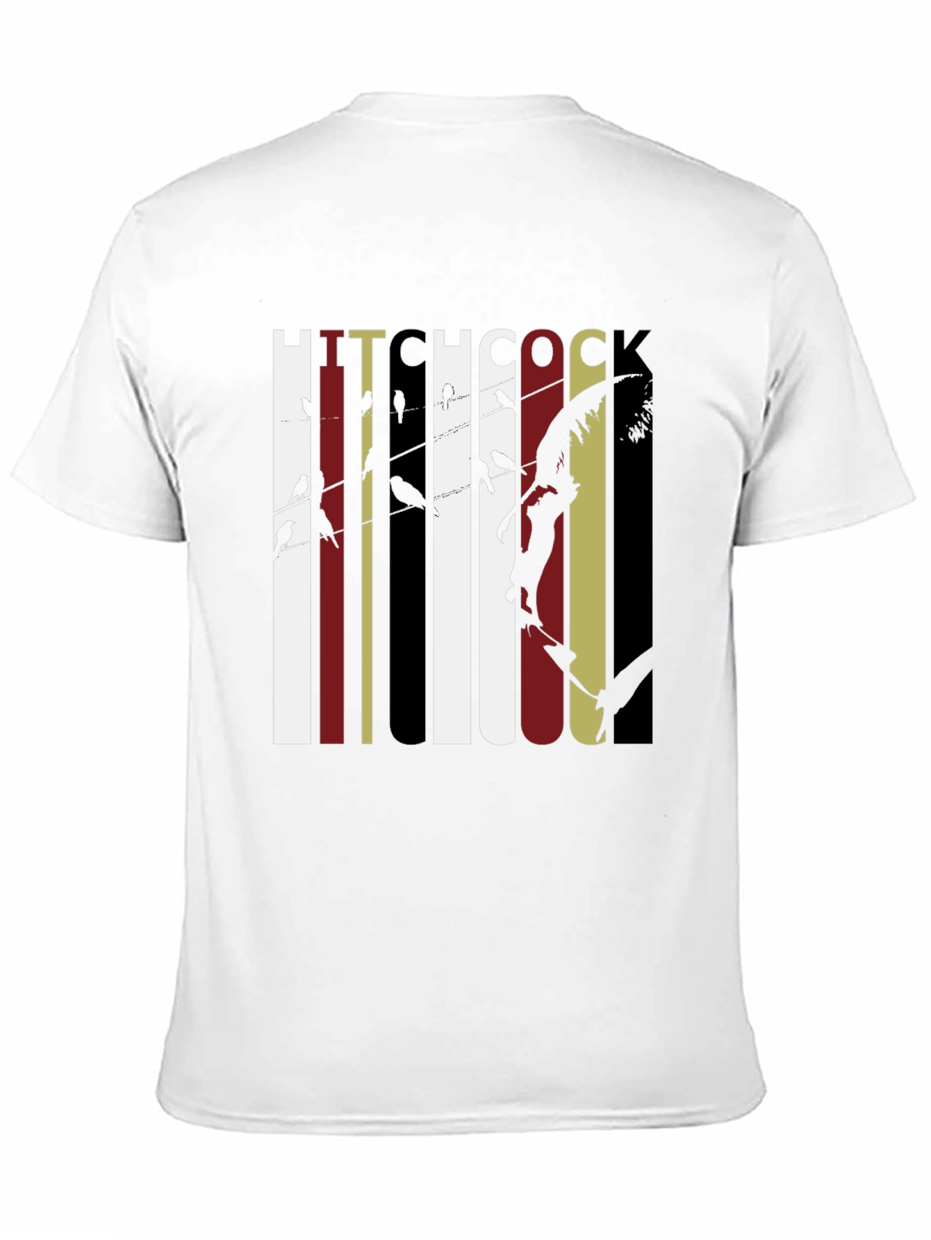 Hitchcock Birds Graphic Tee - Classic Film Fan T-Shirt