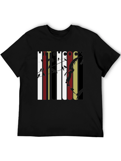Hitchcock Birds Graphic Tee - Classic Film Fan T-Shirt