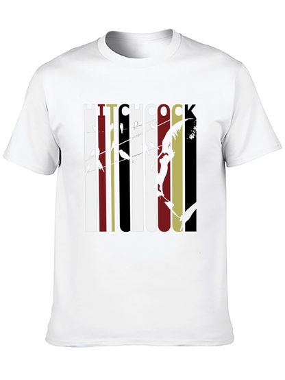Hitchcock Birds Graphic Tee - Classic Film Fan T-Shirt