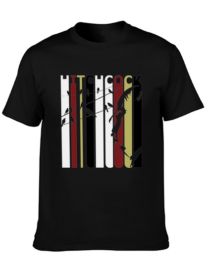 Hitchcock Birds Graphic Tee - Classic Film Fan T-Shirt