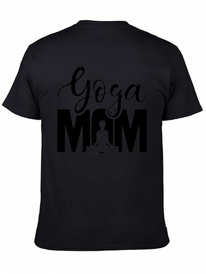 Yoga Mom Black T-Shirt - Meditation Lover Tee