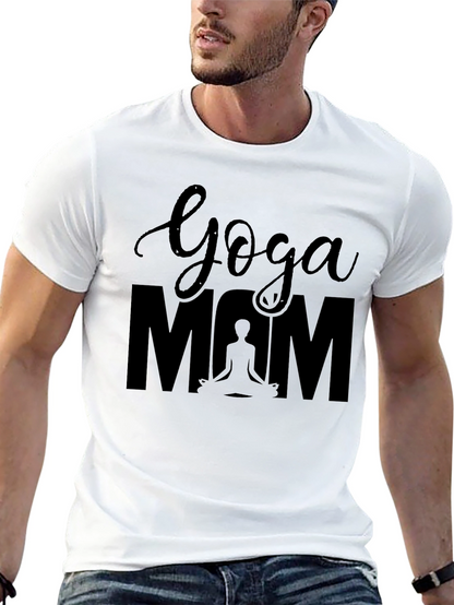 Yoga Mom Black T-Shirt - Meditation Lover Tee