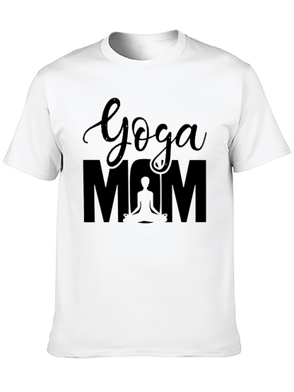 Yoga Mom Black T-Shirt - Meditation Lover Tee