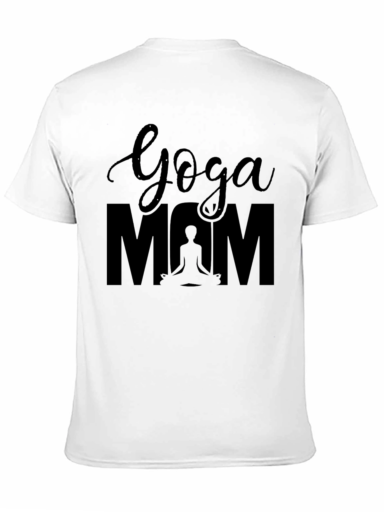 Yoga Mom Black T-Shirt - Meditation Lover Tee