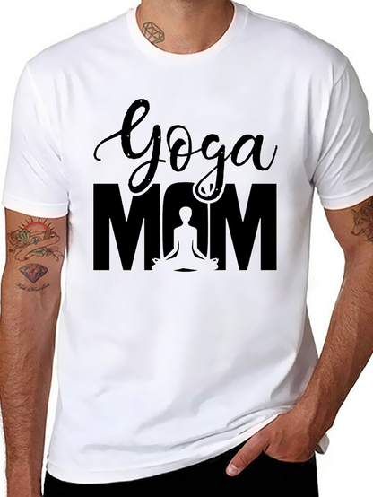 Yoga Mom Black T-Shirt - Meditation Lover Tee