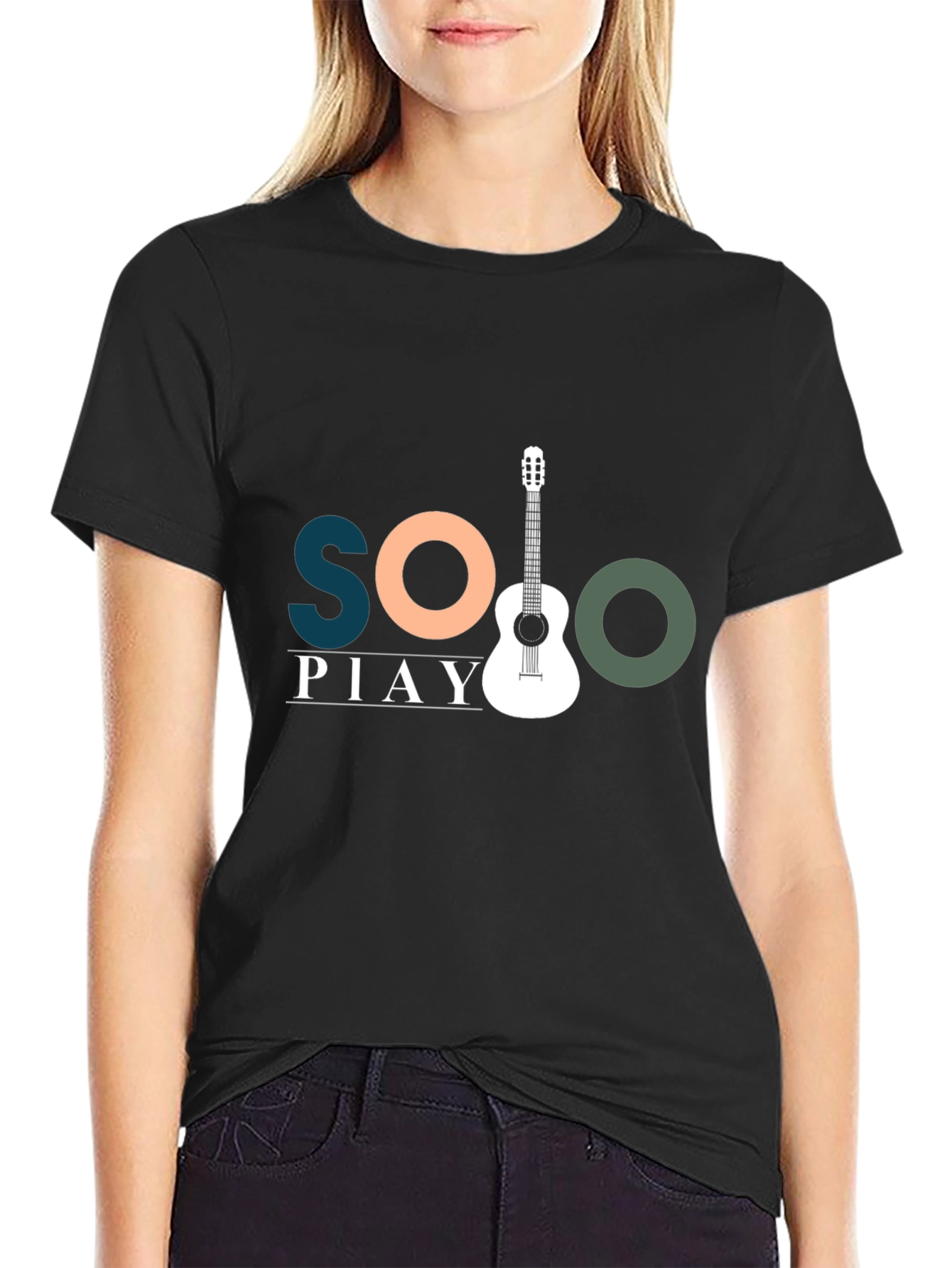 Solo Play Guitar Graphic Tee