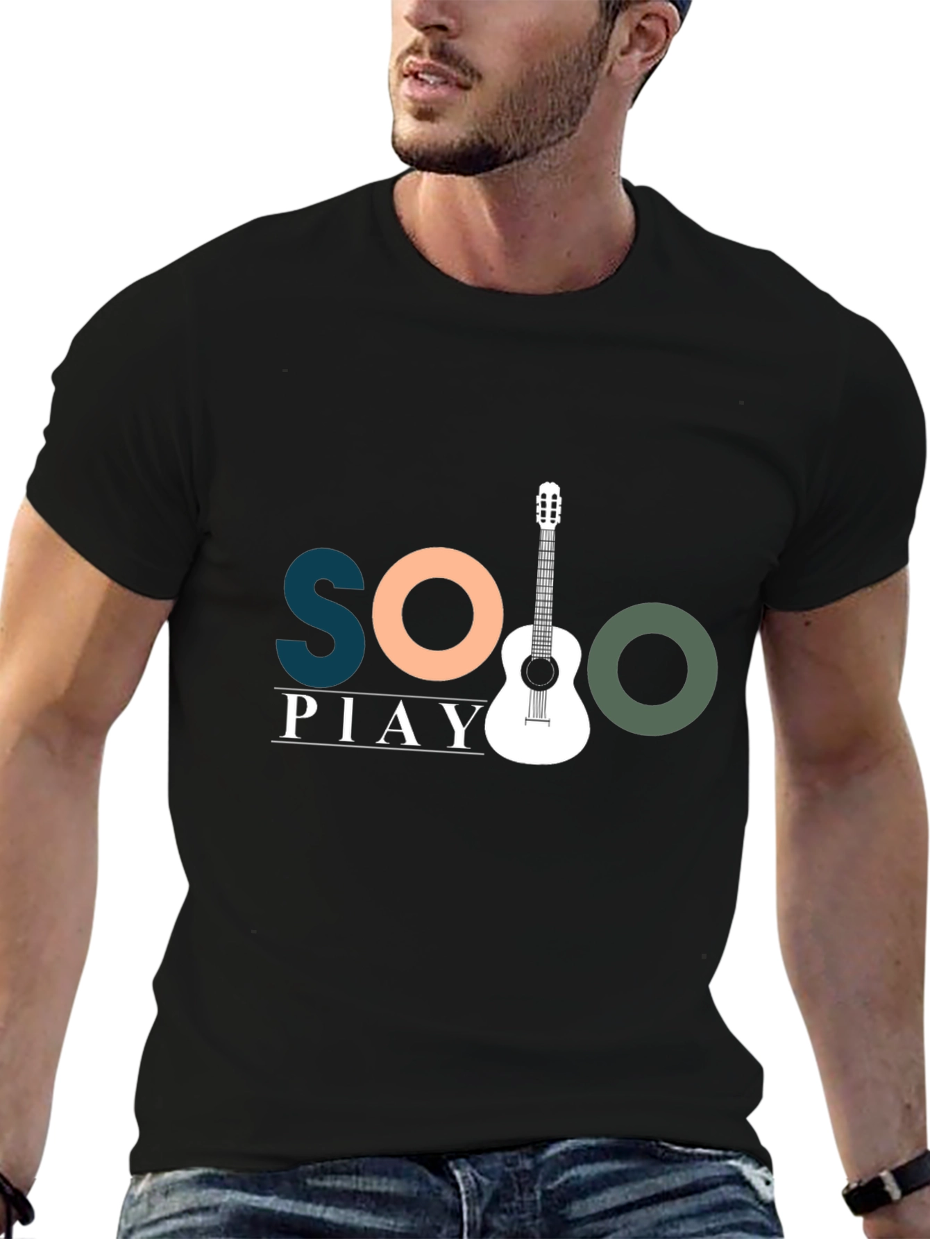 Solo Play Guitar Graphic Tee