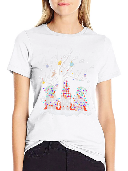 Festive Gnome Christmas Tree T-Shirt