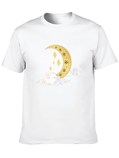 Crescent Moon & Clouds Graphic Tee