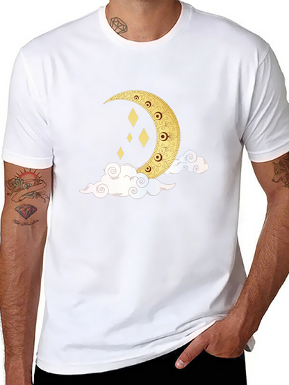Crescent Moon & Clouds Graphic Tee