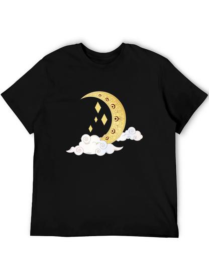 Crescent Moon & Clouds Graphic Tee