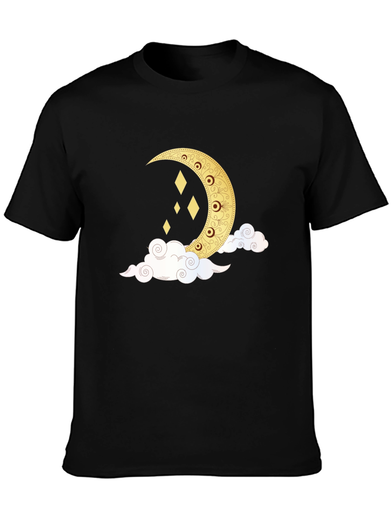 Crescent Moon & Clouds Graphic Tee