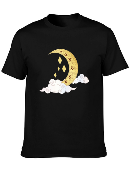 Crescent Moon & Clouds Graphic Tee