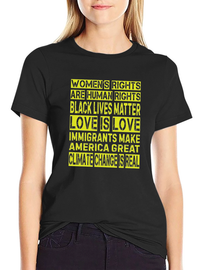 Equality & Awareness T-Shirt - Womens Rights BLM Climate