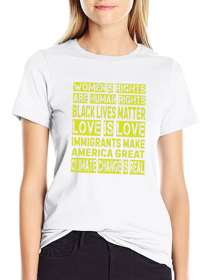 Equality & Awareness T-Shirt - Womens Rights BLM Climate