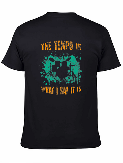 Tempo Drummer T-Shirt - Music Lover Tee
