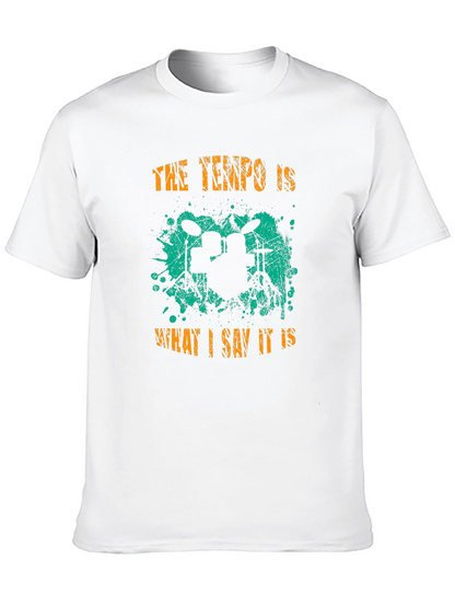 Tempo Drummer T-Shirt - Music Lover Tee