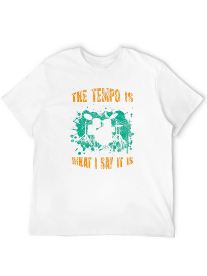 Tempo Drummer T-Shirt - Music Lover Tee
