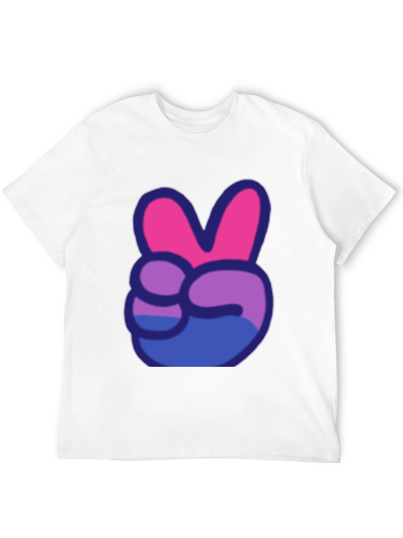 Peace Sign T-Shirt - Bi Pride