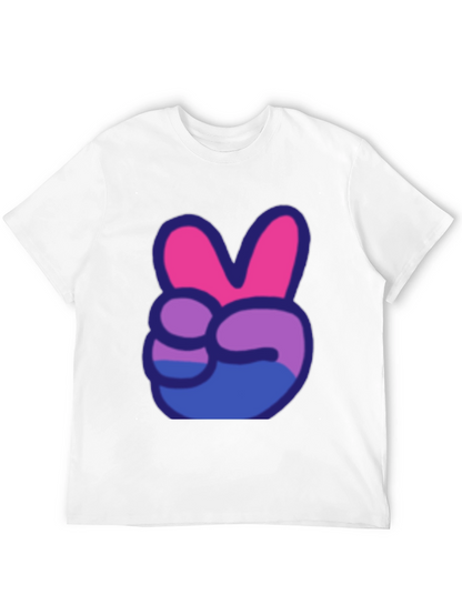 Peace Sign T-Shirt - Bi Pride