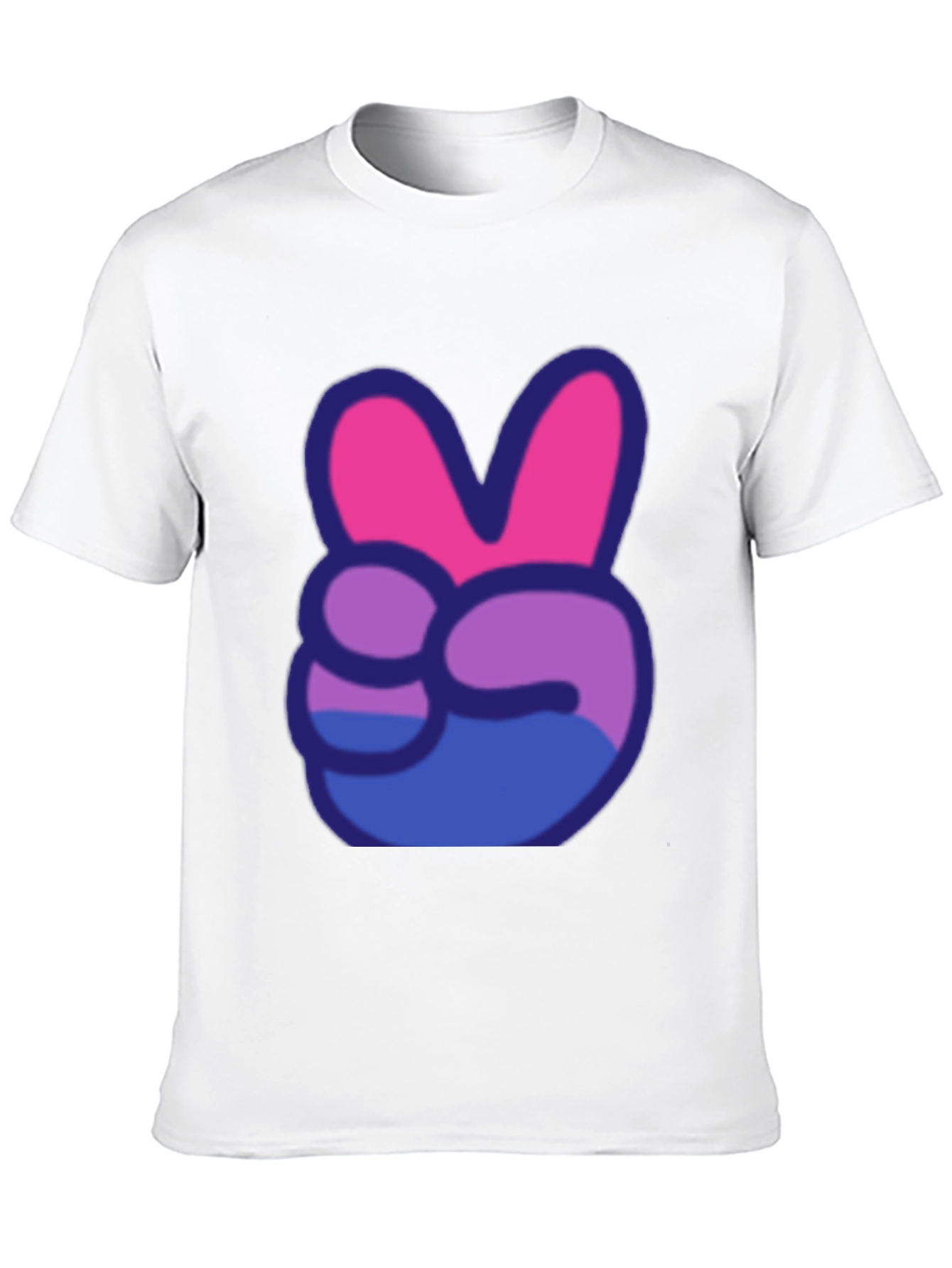 Peace Sign T-Shirt - Bi Pride