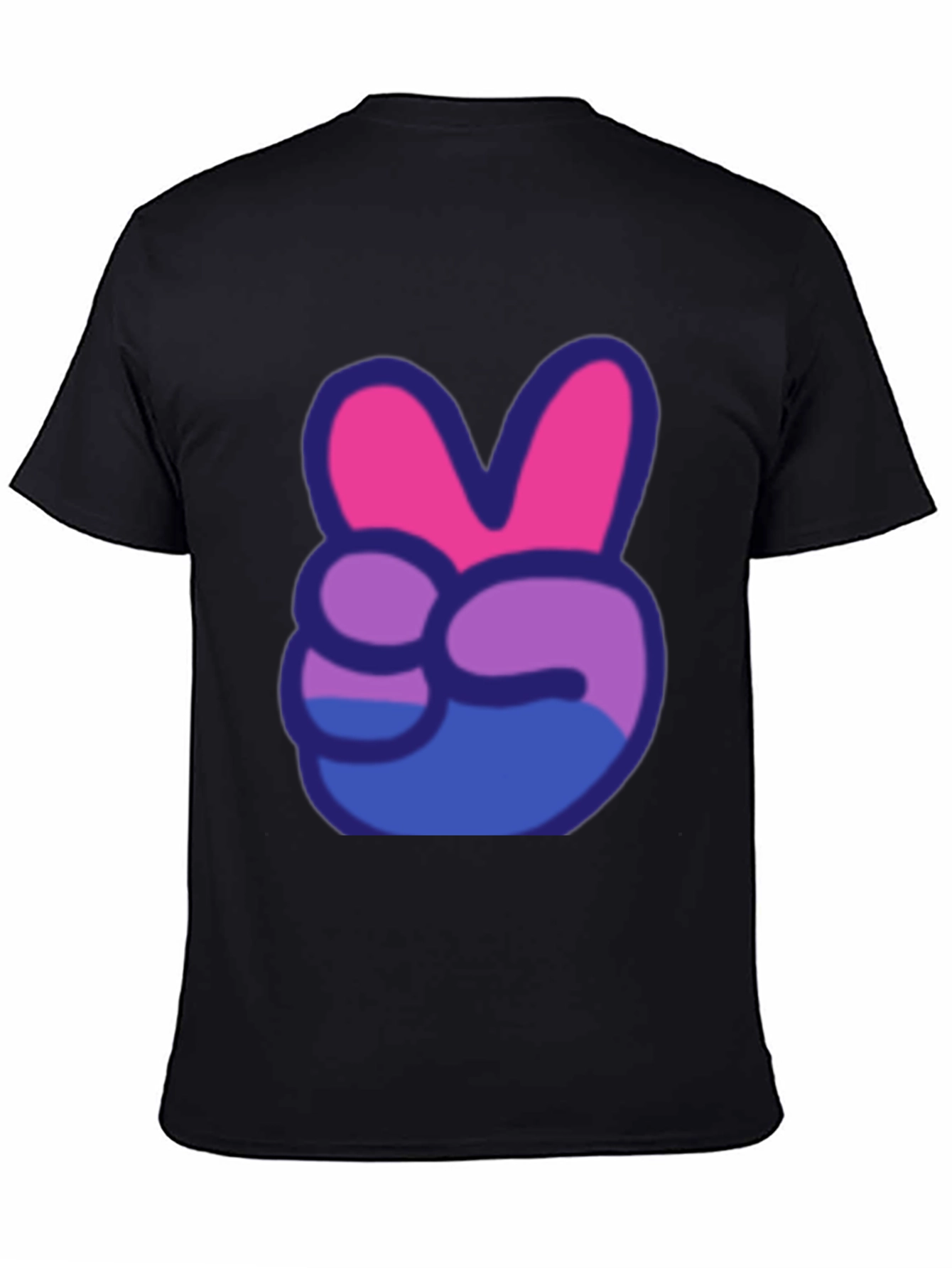 Peace Sign T-Shirt - Bi Pride