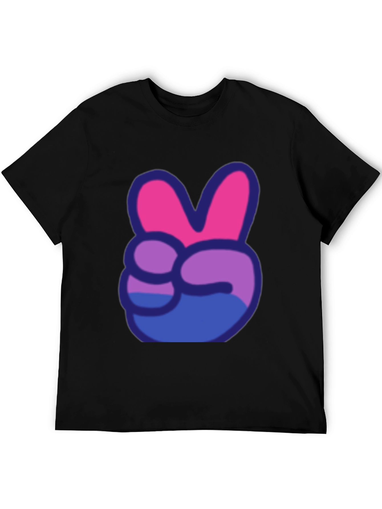 Peace Sign T-Shirt - Bi Pride