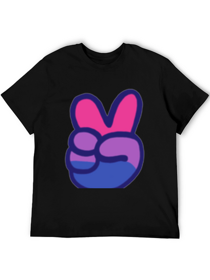 Peace Sign T-Shirt - Bi Pride