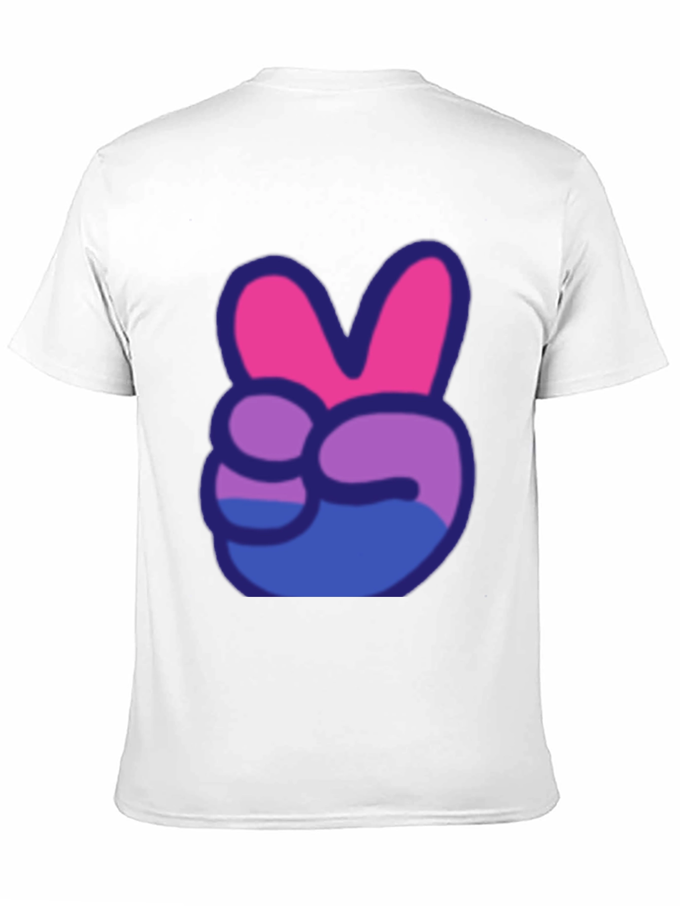 Peace Sign T-Shirt - Bi Pride